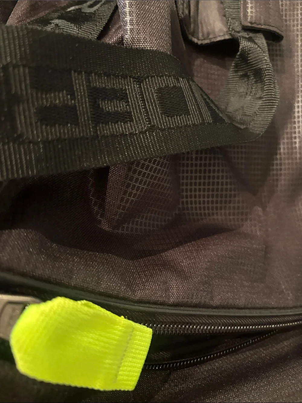 Under Armour Black Gray Sports Bag with White Logo